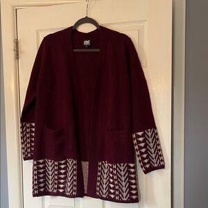 Frye nwot maroon sweater